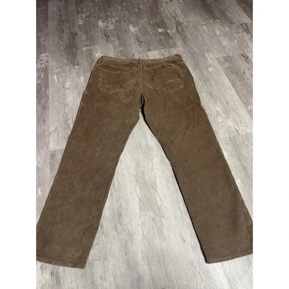 Banana Republic Pants Men's 36 x 30 Corduroy Brown Regular Fit Straight Leg Bag6